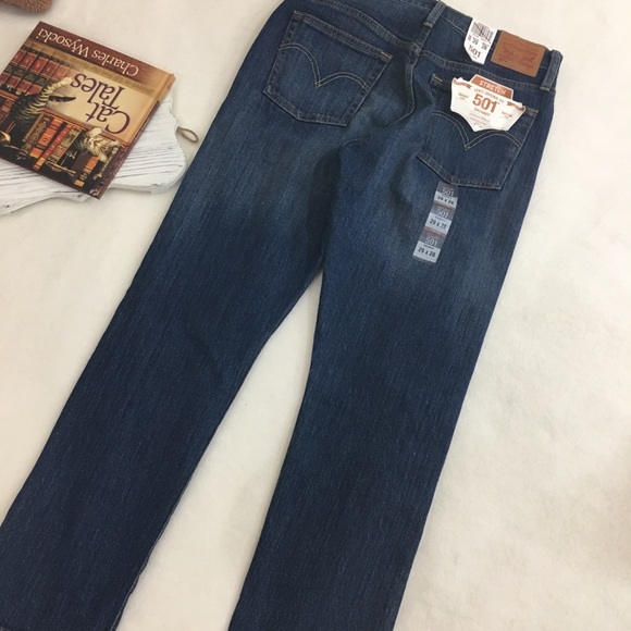 Levi's 501 Original fit Skinny Jeans Stretch Sz 29 - Picture 7 of 8